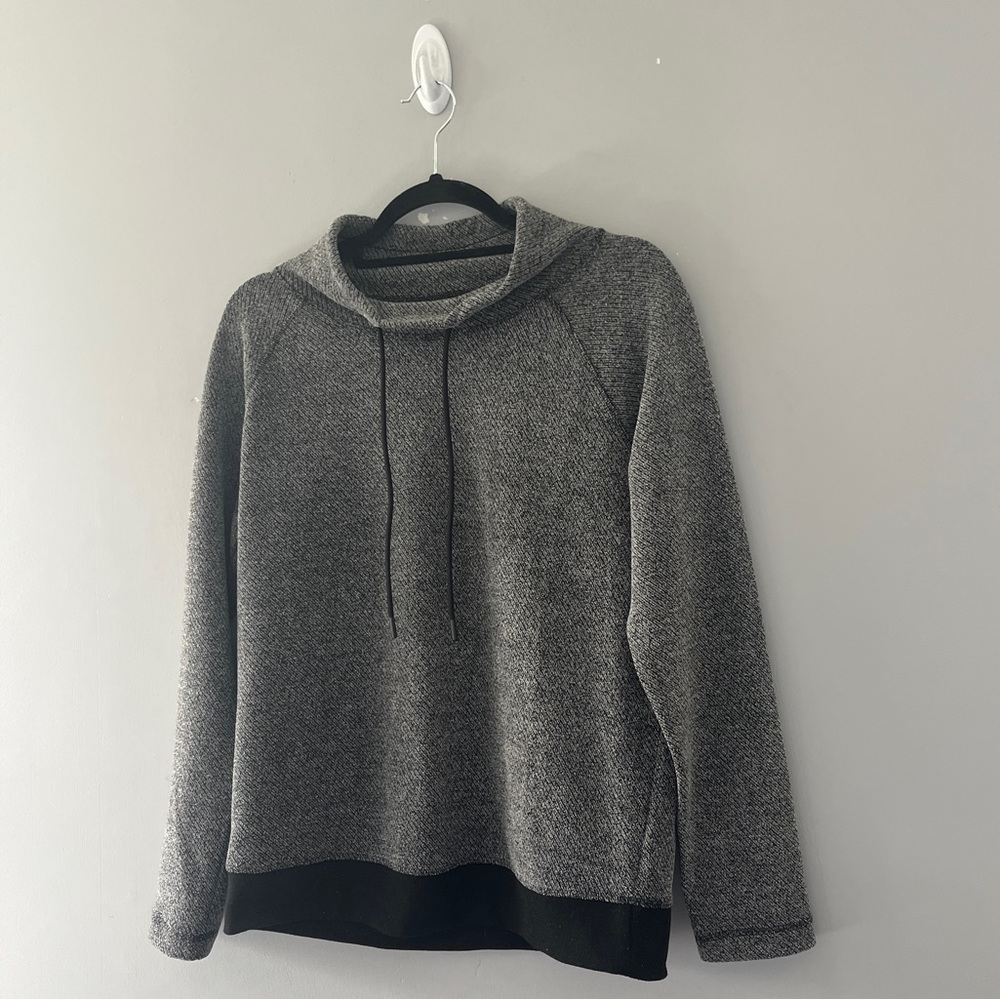J Jill Fit Gray Lounge Funnel Neck Pullover Casual Size Small S - Picture 2 of 9